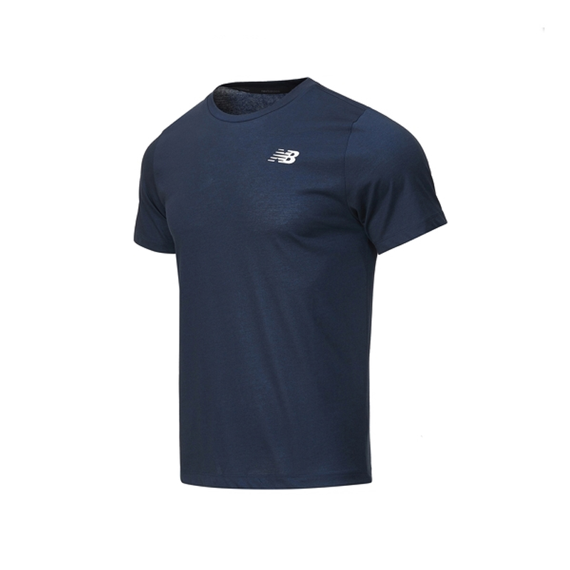 AMT11070 New Balance NB官方22新款男款运动圆领运动速干短袖T恤